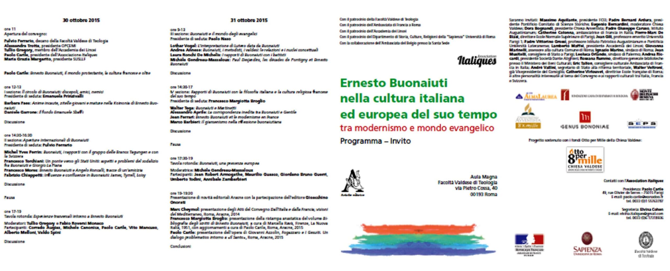 Ernesto Buonaiuti nella cultura europea