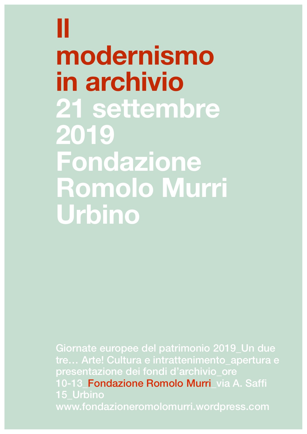 Il modernismo in archivio
